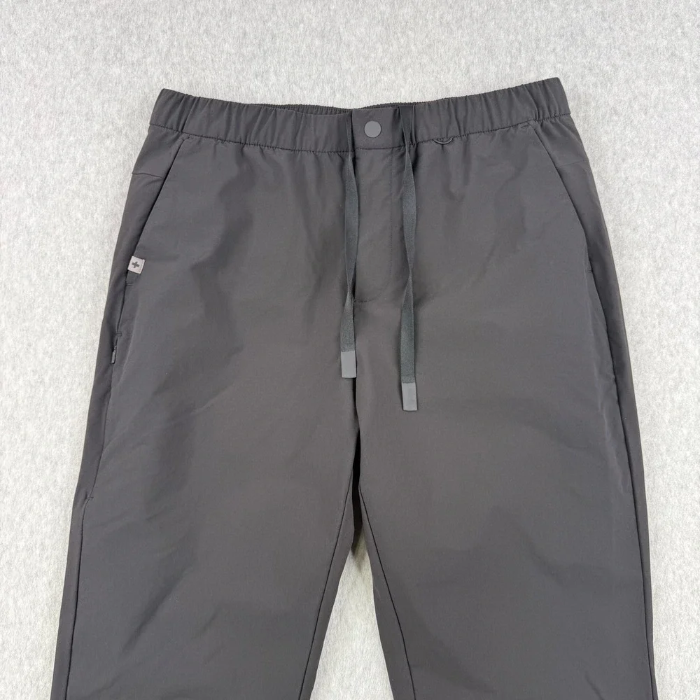 FIGS Pro Pants Mens Medium Black Scrub Joggers Stretch Drawstring Medical 30
